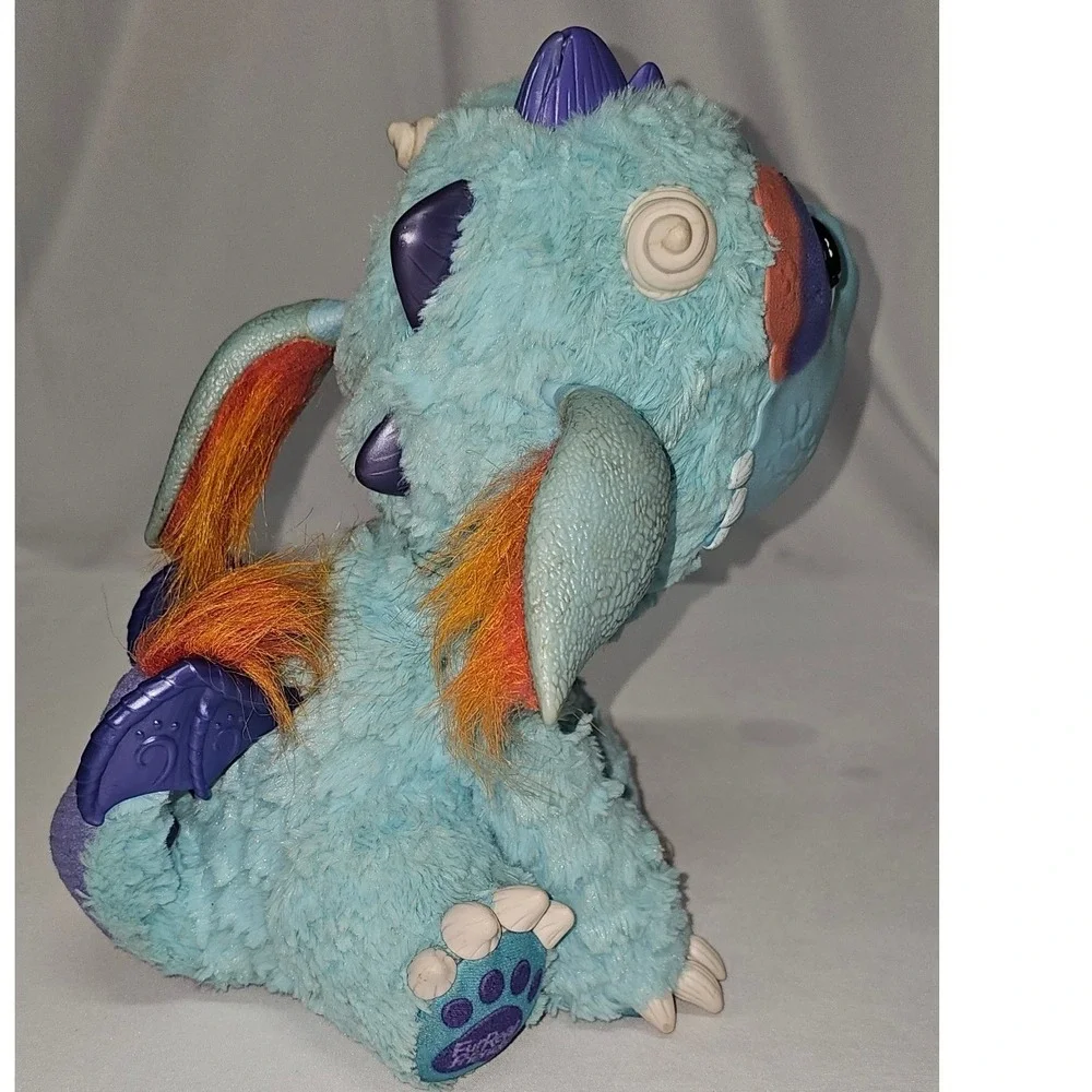 FurReal Friends‎ Torch My Blazin Dragon Interactive Plush Hasbro 2015 Blue B5142